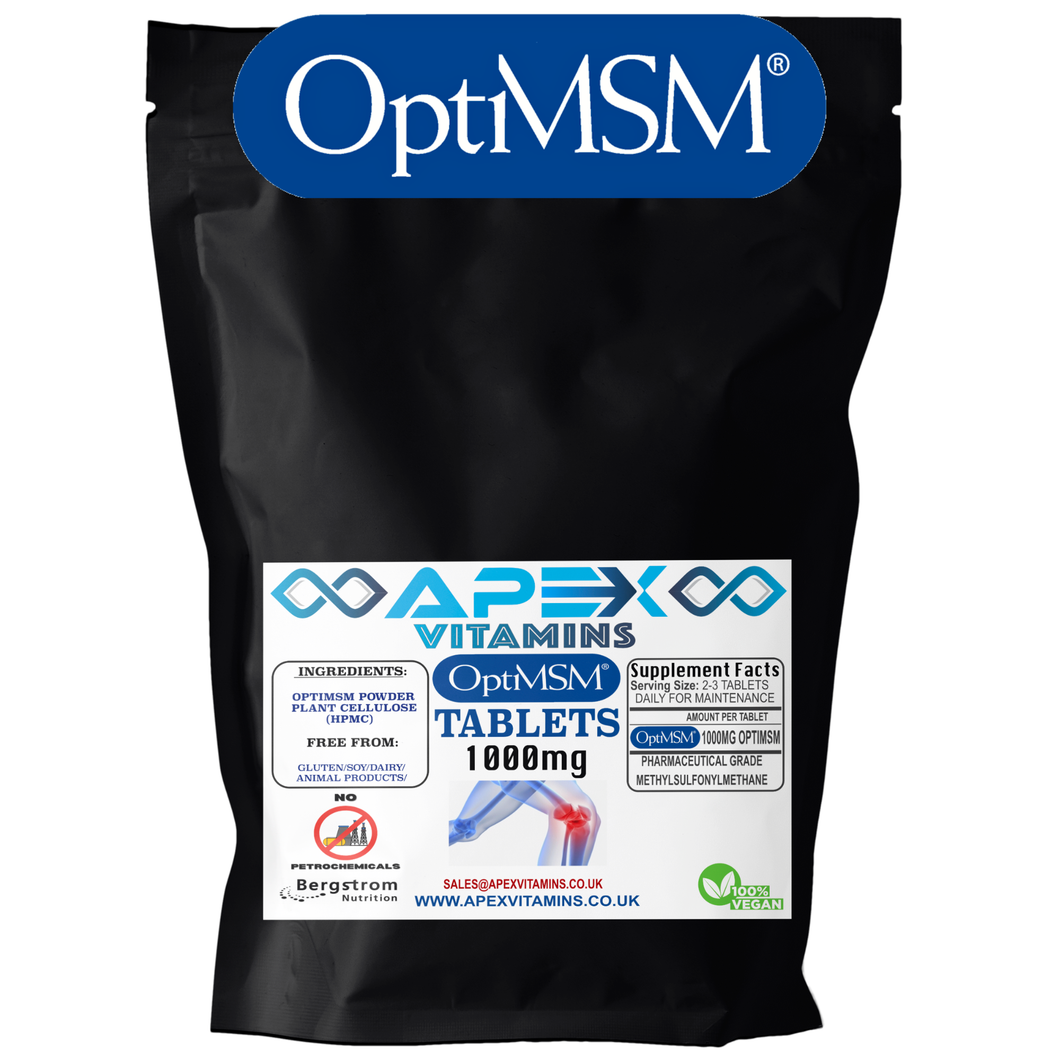 MSM TABLETS - Pure Distilled OptiMSM - Prices From: