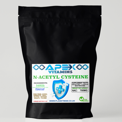 NAC CAPSULES... N-ACETYL-L-CYSTEINE.  VEGAN PULLULAN CAPSULES, WITH NO FILLERS