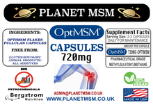 OPTIMSM CAPSULES LABEL